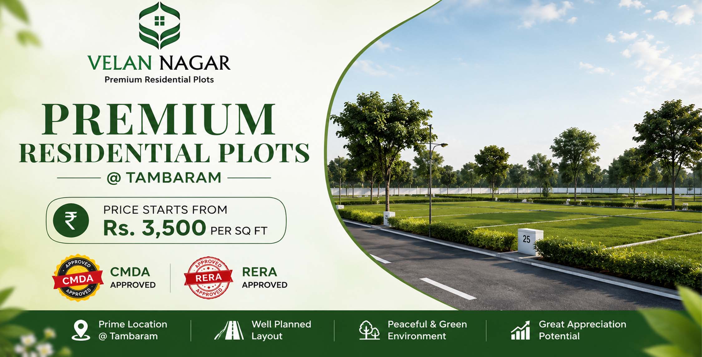 Premium Residential Plots in West Tambaram, Chennai